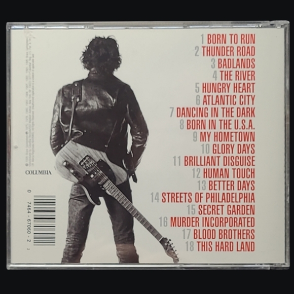 MUSIC CD 1995 BRUCE SPRINGSTEEN GREATEST HITS - Picture 3 of 3